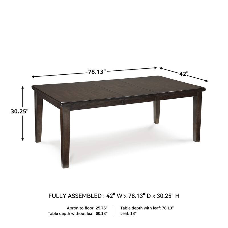 Haddigan Dark Brown Dining Table