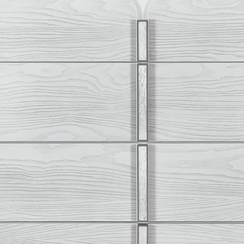 HomeRoots 38" Gray And White Wood Five Drawer Dresser