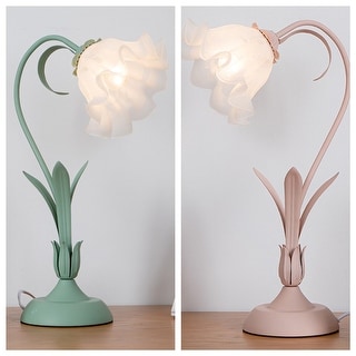 Flower shaped shop table lamps