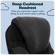 preview thumbnail 7 of 37, Serta Bryce Executive Office Chair with AIR Lumbar Technology and Layered Body Pillows