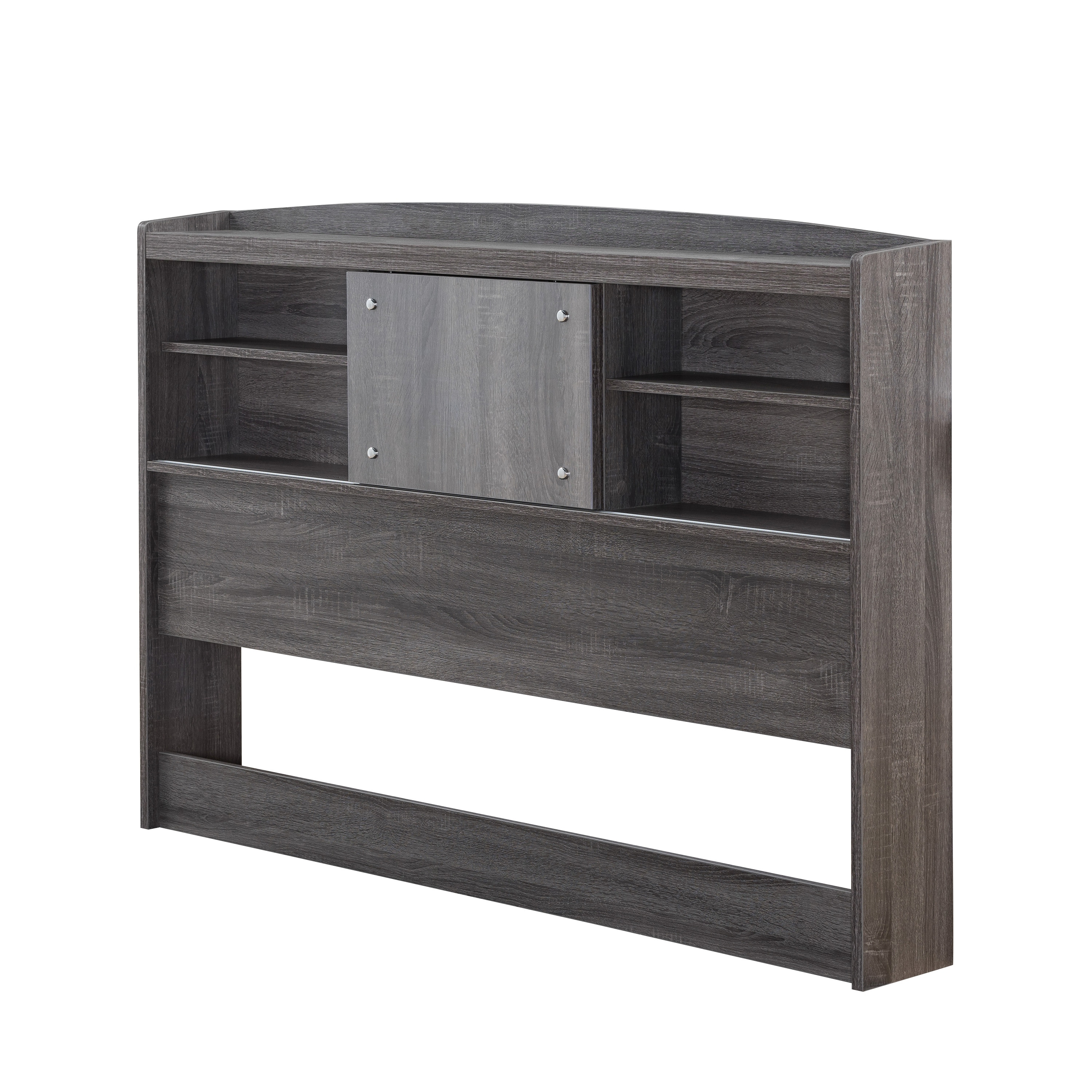 Riley Contemporary Distressed Grey Bookcase Headboard On Sale Overstock 20261261