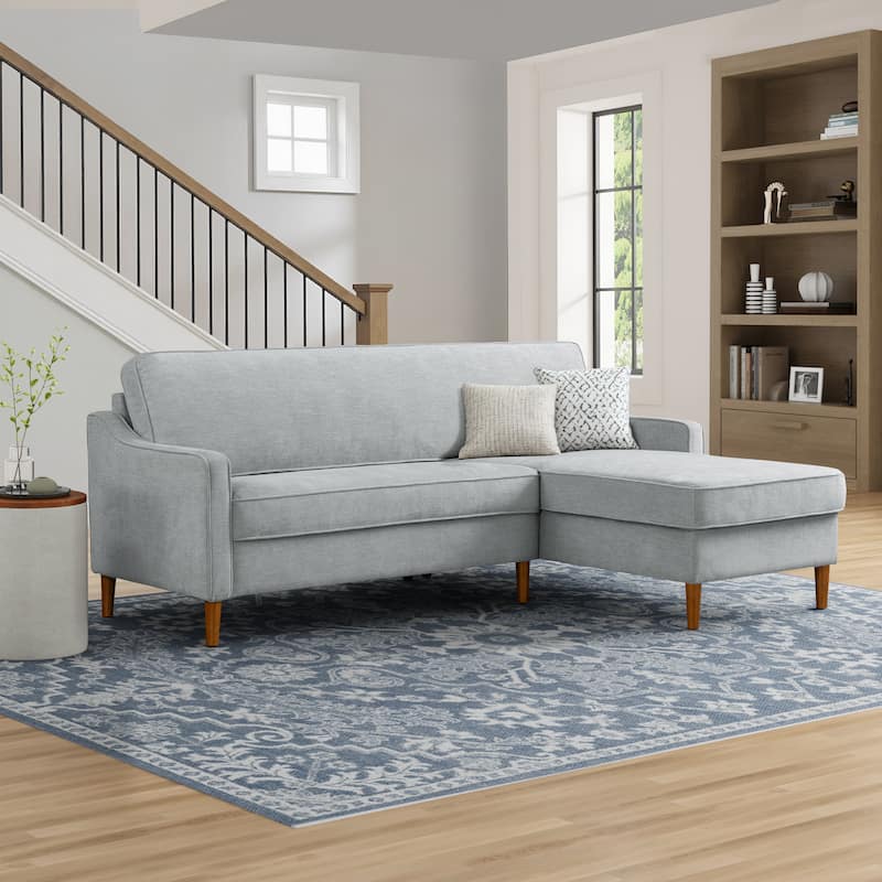 Studio Living Statham Sectional Sofa - Reversible - Light Grey