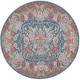preview thumbnail 18 of 30, SAFAVIEH Besarabian Machine Washable Jaime French Country Rug 6' 7" x 6' 7" - Blue/Sage Rust - Round