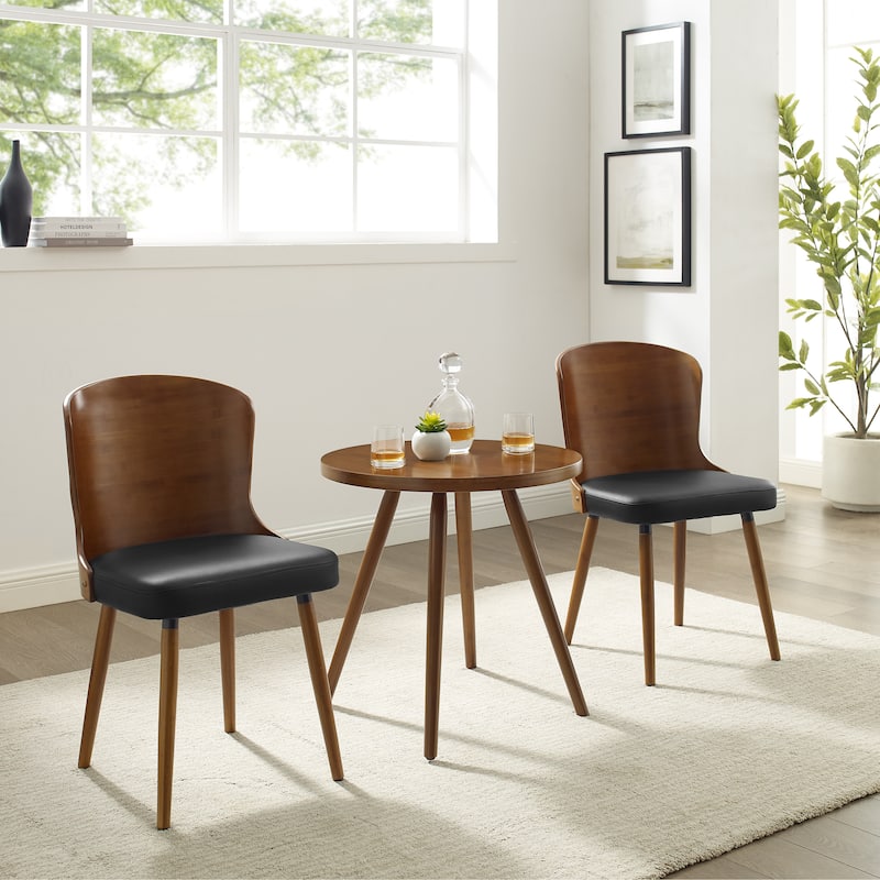 Corvus Calvados Mid-century Modern Dining Chairs (Set of 2)