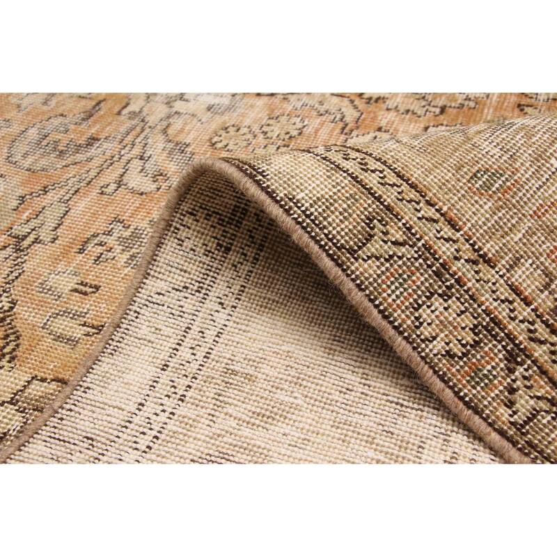 ECARPETGALLERY Hand-knotted Antalya Vintage Burnt Orange Wool Rug - 8'0 x 11'2