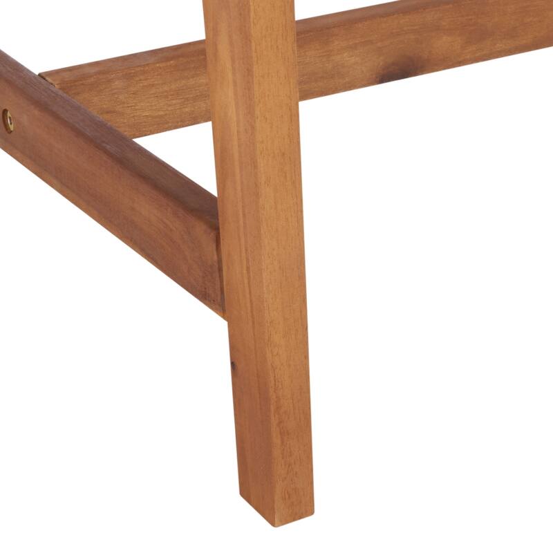 SAFAVIEH Lissy Acacia/ Rope Outdoor Chair & Table Set - 24W x 28D x 31H