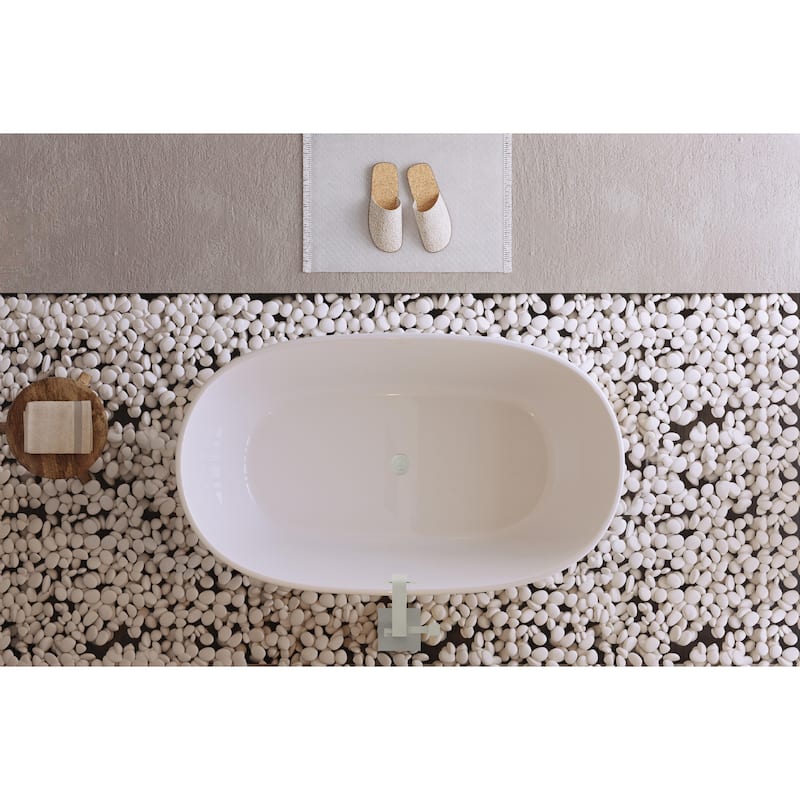 Adler Soaking Bathtub in Glossy White