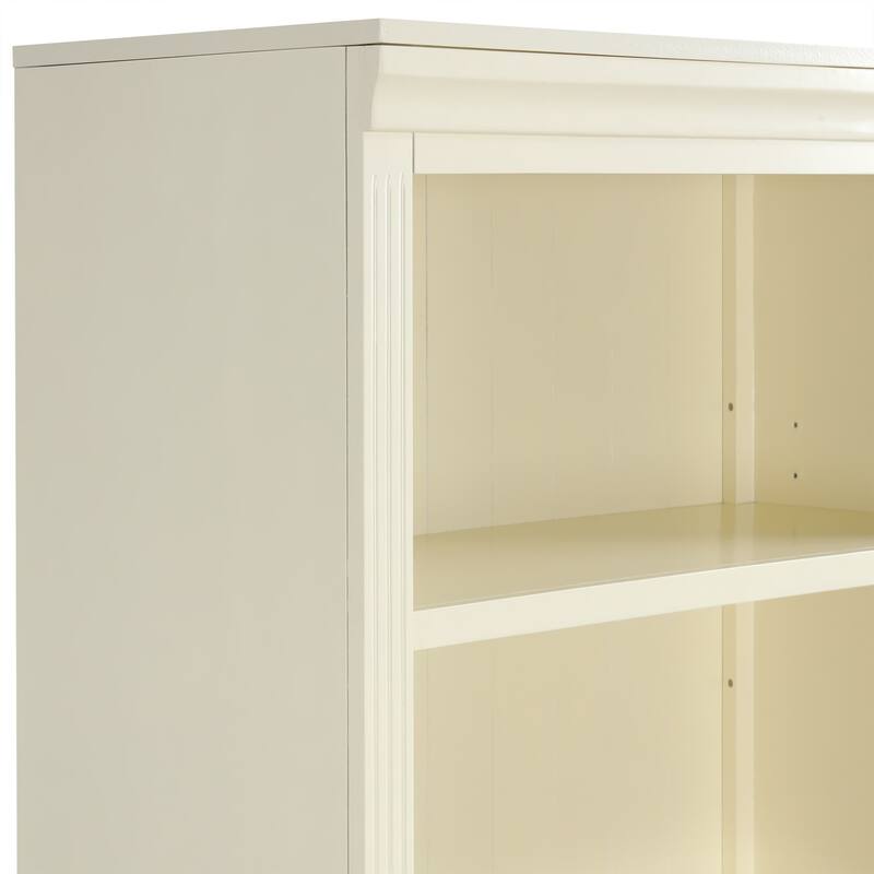 83.4" Tall Wood Bookcase, 5-Tier Adjustable Home Office Bookshelves