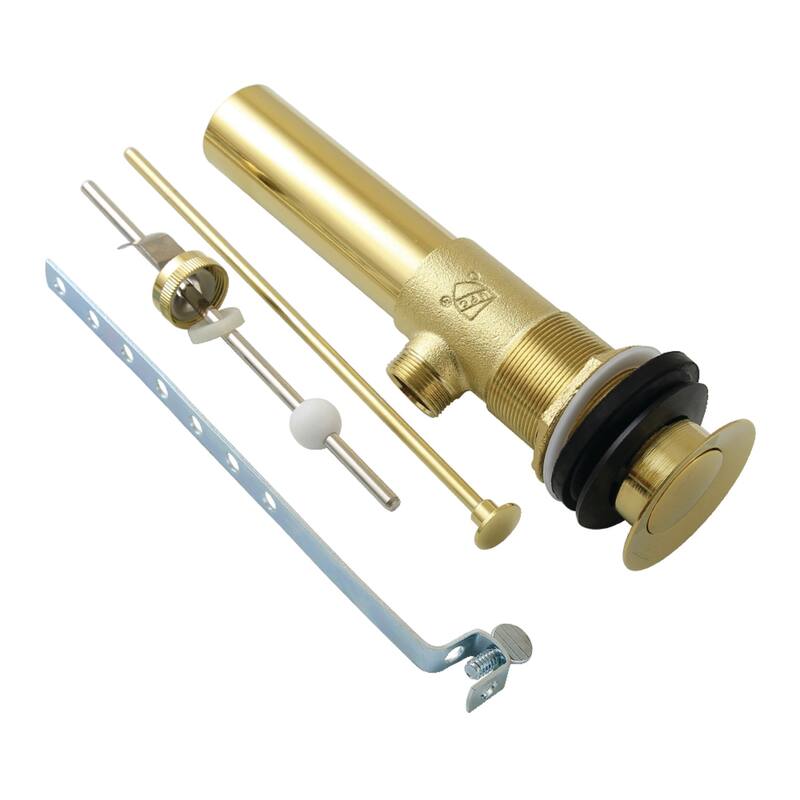 Kingston Brass Made To Match Brass Pop-Up Bathroom Sink Drain with Overflow, 22 Gauge - Polished Brass