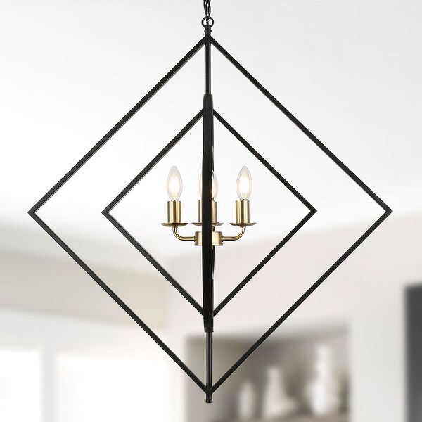 Oaks Aura Hexa Series 4-Light Black 360° DIY Shape Modern