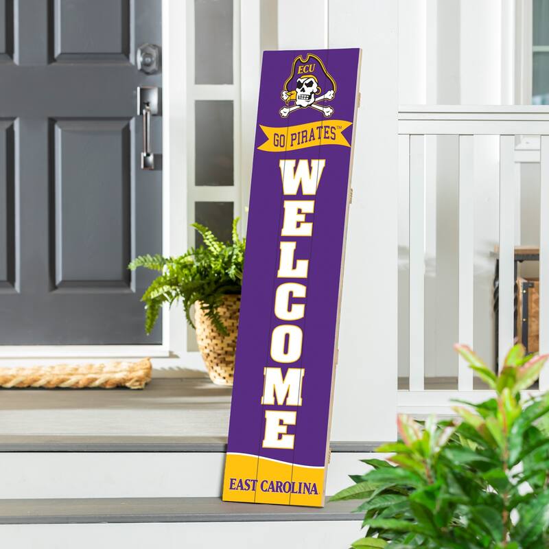 47" Porch Leaner Welcome Wall Sign, East Carolina University