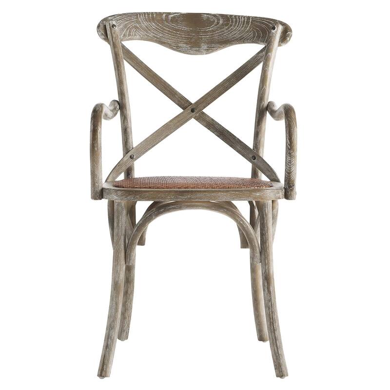 The Gray Barn Trails End Elm and Rattan Dining Chair