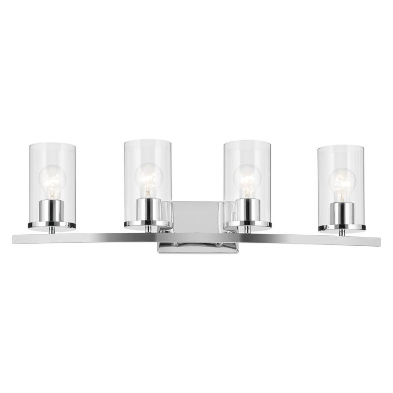 Kichler Lighting Crosby Bathroom Vanity Light with Clear Glass