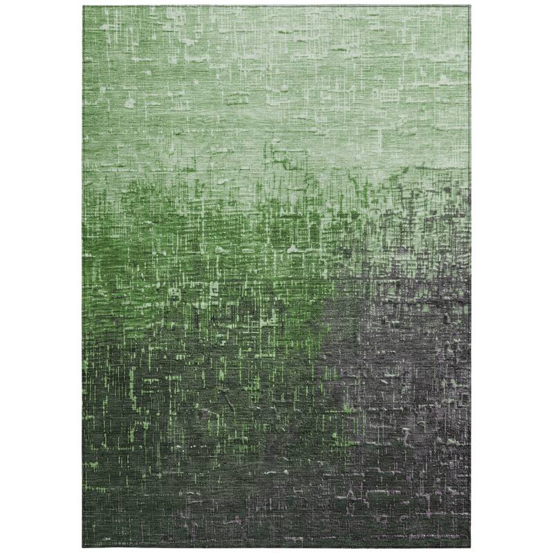 HomeRoots Ombre Transitional Rectangle Outdoor Rug
