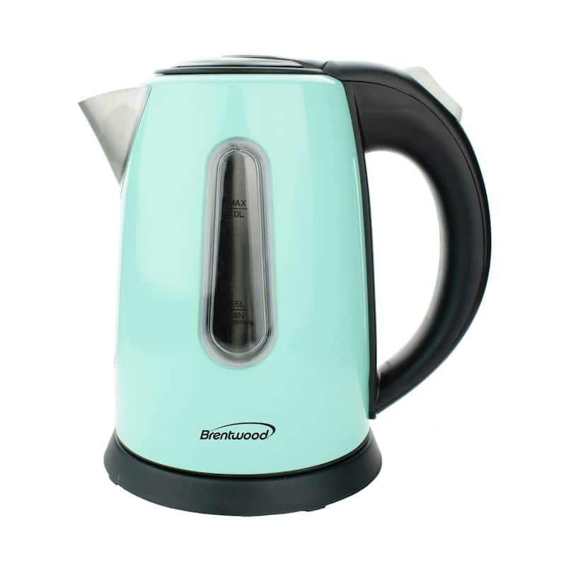 4.2 Cup Stainless Steel Cordless Electric Kettle in Teal