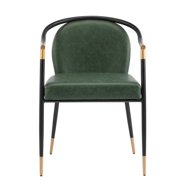 Olors Modern Upholstered Cushioned Dining Chair with King Louis Back by Christopher Knight Home