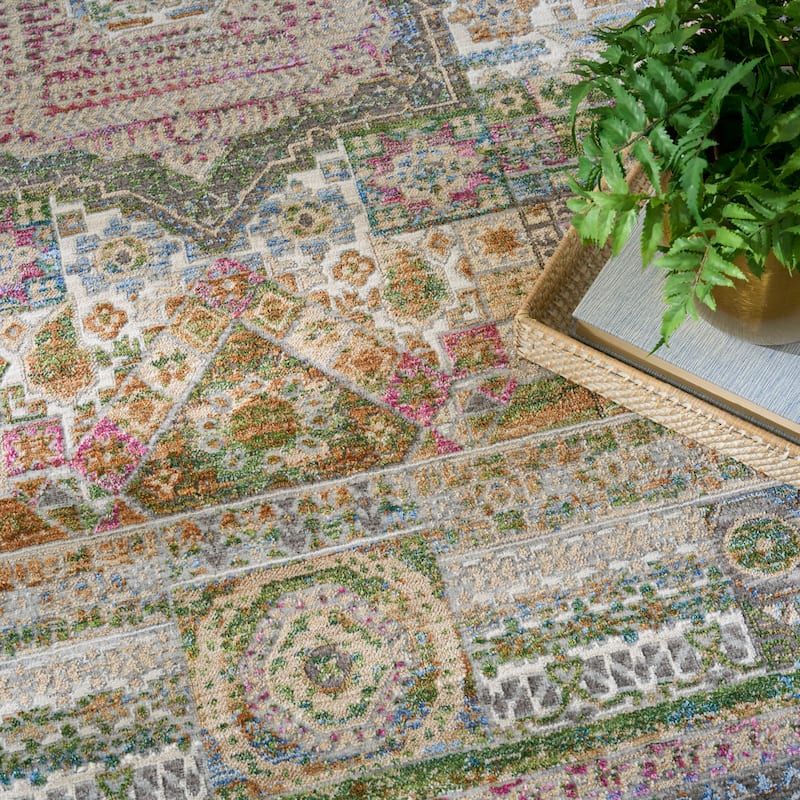 Nourison Quaint Harmony Indoor only Multicolored Floral Area Rug