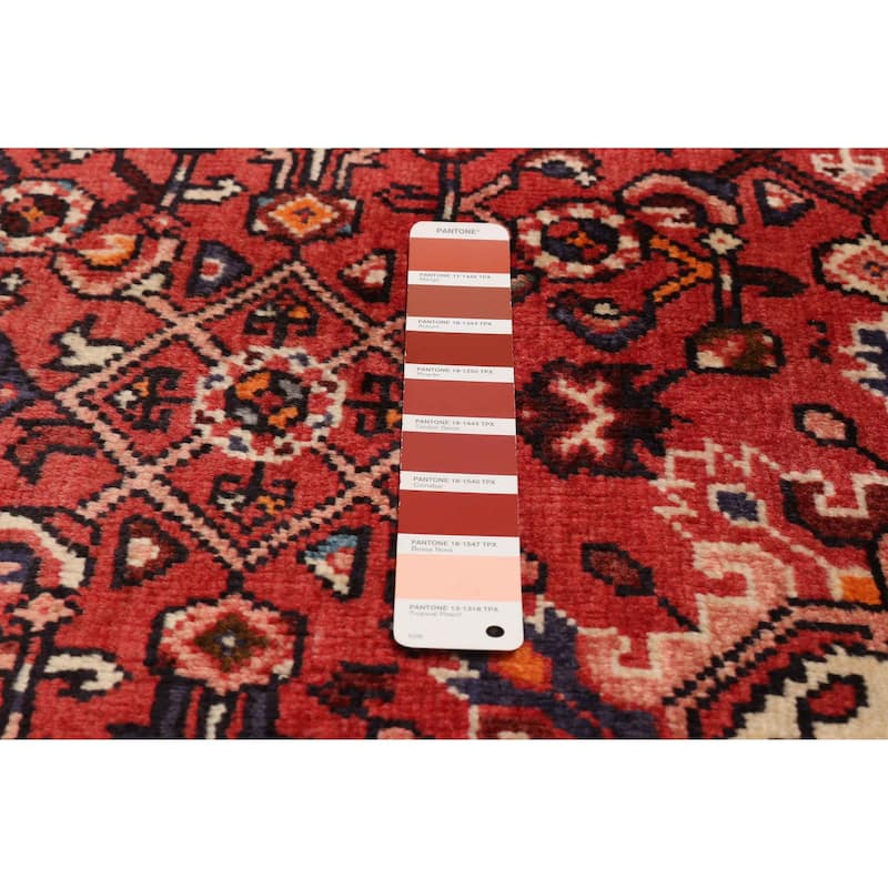 ECARPETGALLERY Hand-knotted Andelz Red Wool Rug - 5'6 x 10'1