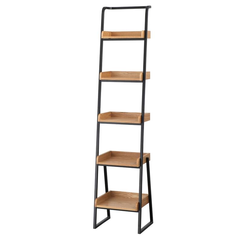 Lifestorey Estanier 2-Piece Ladder Desk and Shelf Set