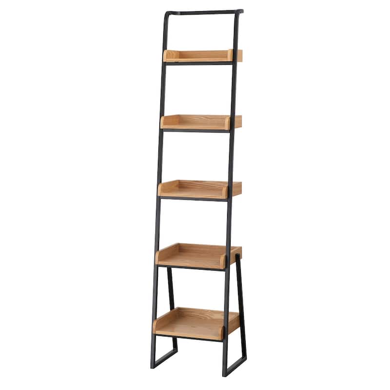 Lifestorey Estanier 3-Piece Ladder Desk and Shelving Unit