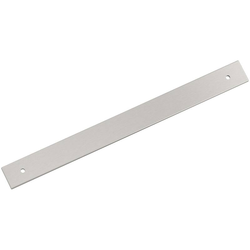 Amerock BP37769 Ladera 13-7/8" Backplate for 12" Center to Center - Satin Nickel