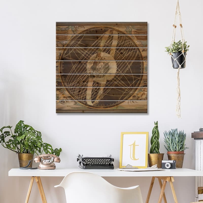 Celestial I Print On Wood by Russell Brennan - Multi-Color