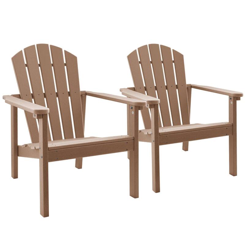 All Weather HDPE Stackable Adirondack Chair,Space-Saving Outdoor Patio Chair