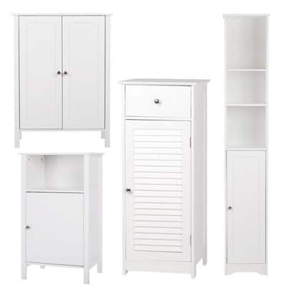 Copper Grove Shijak Adjustable Wood Bathroom Storage Floor Cabinet (4 Options)