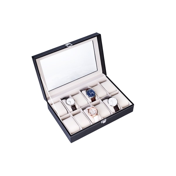 High-grade Leather Watch Storage Box Black. Opens flyout.