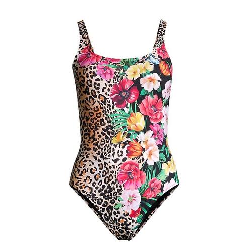 Johnny Was Sandrita One Piece Swimsuit Floral Vibrant
