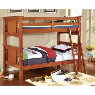 Daan Misson Twin over Twin Solid Wood Youth Bunk Bed by Furniture of ...