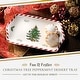 preview thumbnail 2 of 5, Spode Christmas Tree Peppermint Dessert Tray - 12" L x 7.25" W