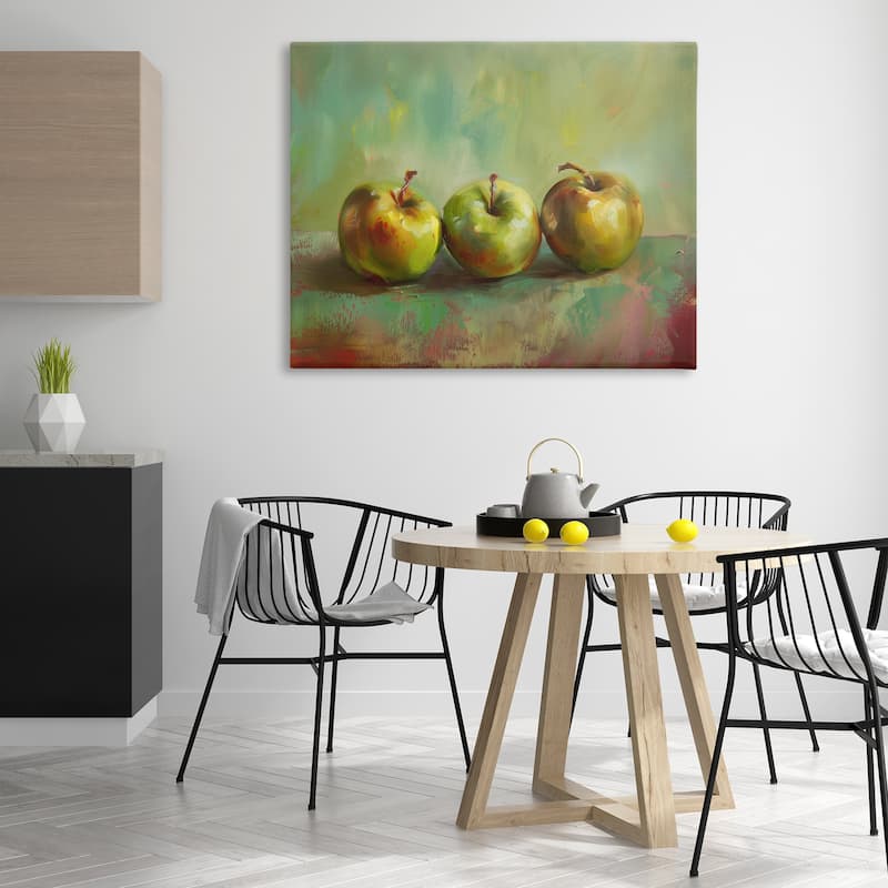 Stupell Traditional Apple Trio Still Life Canvas Wall Art Design By Arlington Prints
