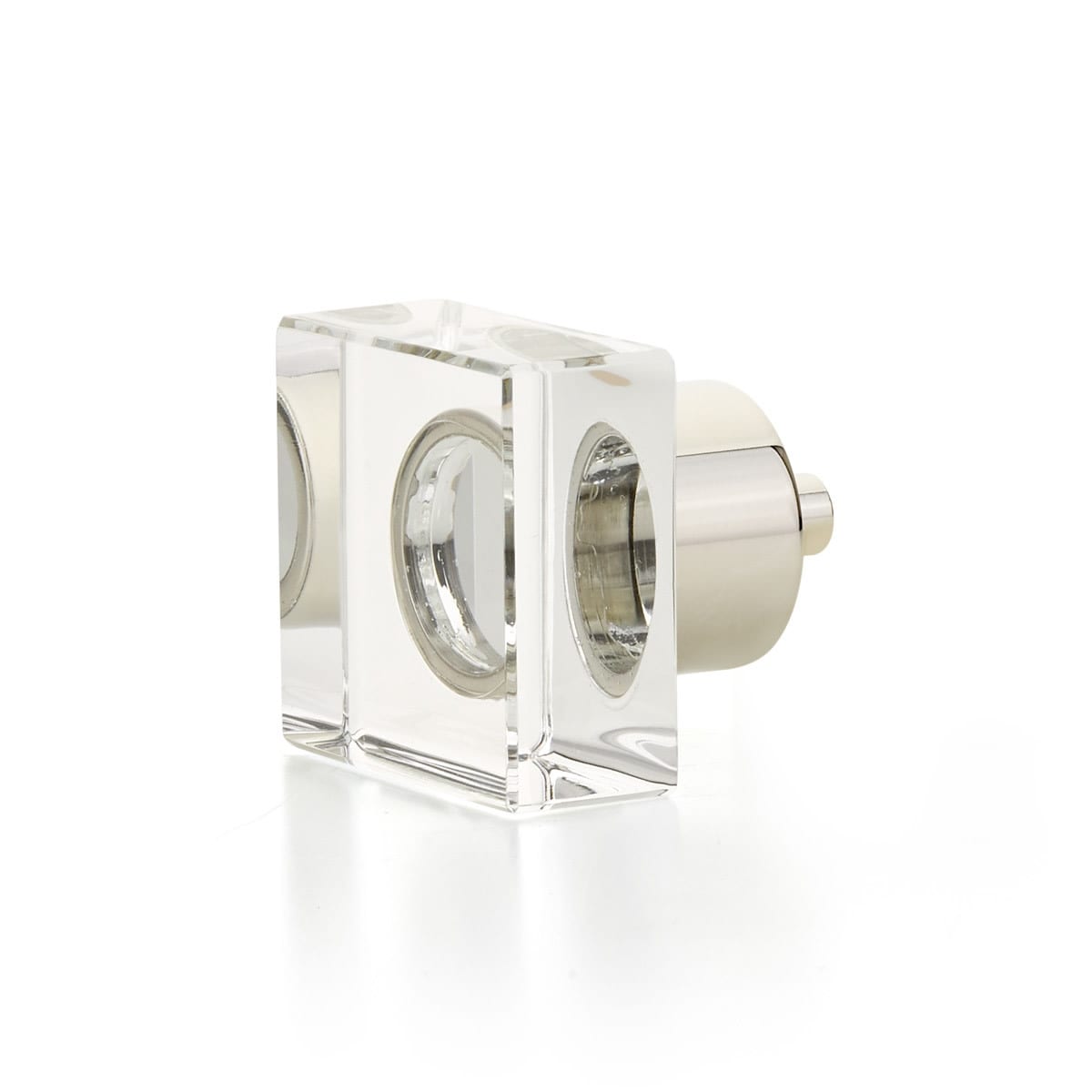 Schaub and Company City Lights 1-1/4" Modern Square Glass Cabinet Knob