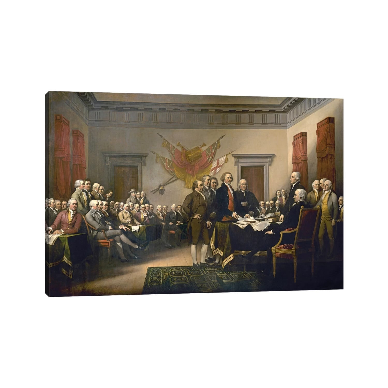 iCanvas "Declaration Of Independence, 1817-18 (US Capitol Collection)" by John Trumbull Canvas Print