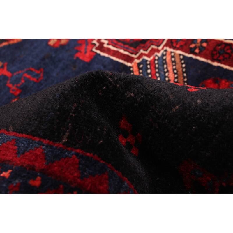 ECARPETGALLERY Hand-knotted Konya Anatolian Black, Red Wool Rug - 4'6 x 10'9