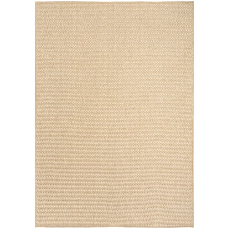 Nourison Tulum Indoor/Outdoor Solid Area Rug - 5'3" x 7' - Taupe