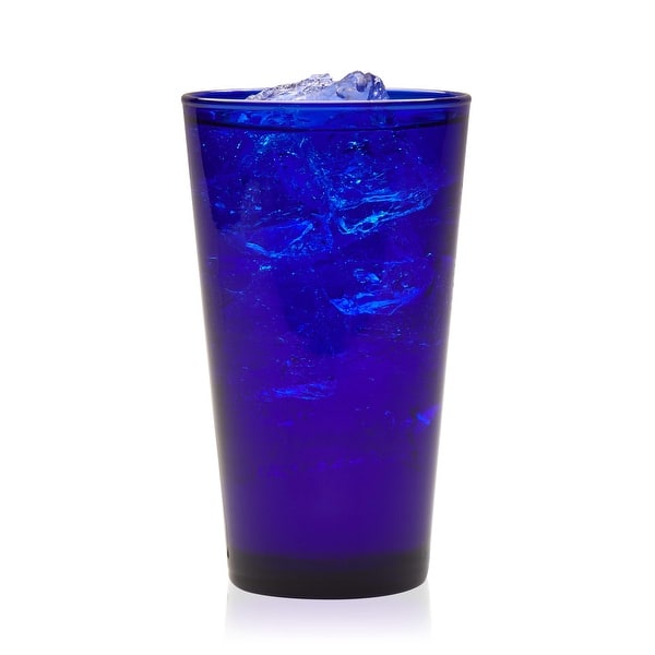 Libbey Cobalt Flare Tumbler Glasses, 17.25-ounce, Set of 8 - Set of 8