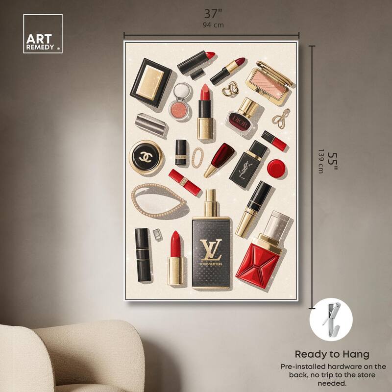 Luxury Makeup Collection Canvas by Art Remedy