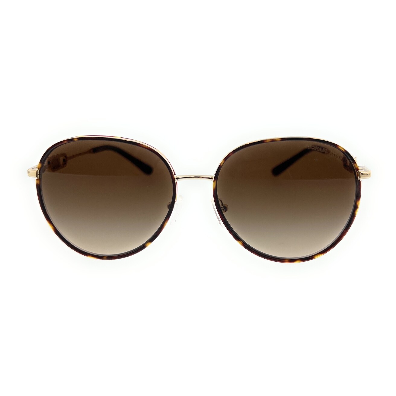 Michael Kors 0MK1128J 101413 Light Gold/Dark Tortoise Round Sunglasses Michael Kors 0MK1128J 101413 Light Gold/Dark Tortoise Round  main image 4