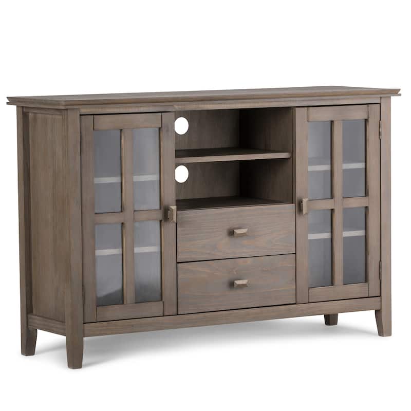 WYNDENHALL Stratford 53-inch Solid Wood TV Media Stand - 53 inch wide