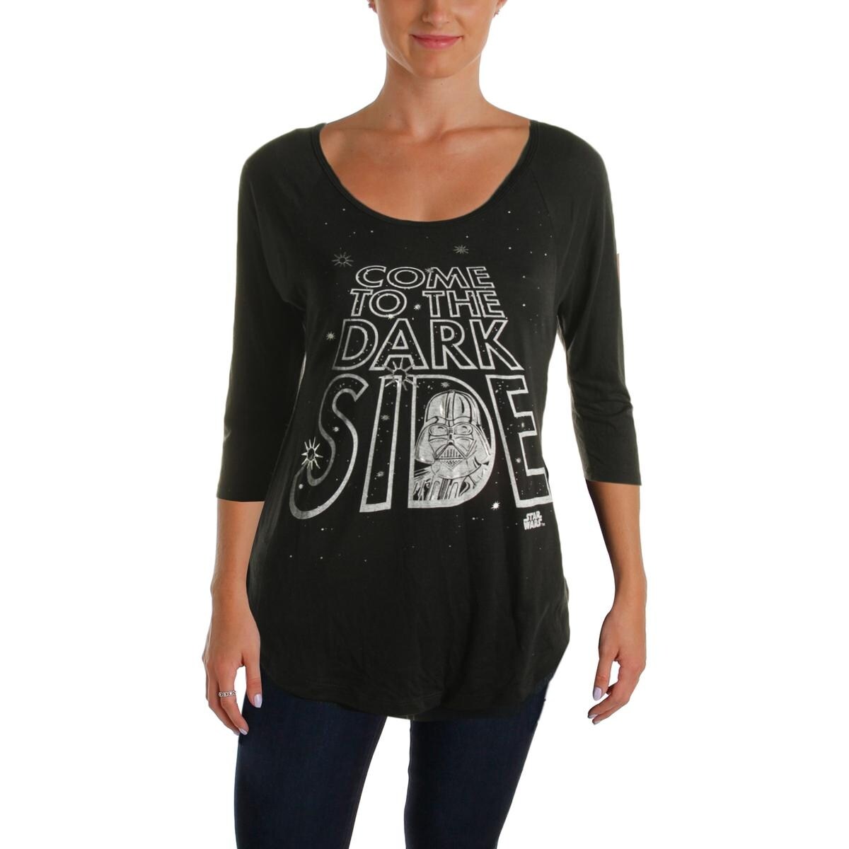 Shop Star Wars Womens Juniors T Shirt Metallic Graphic Free