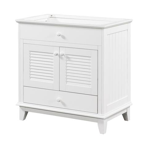 30" Bathroom Vanity Base with Two Doors and One Drawer - without Sink