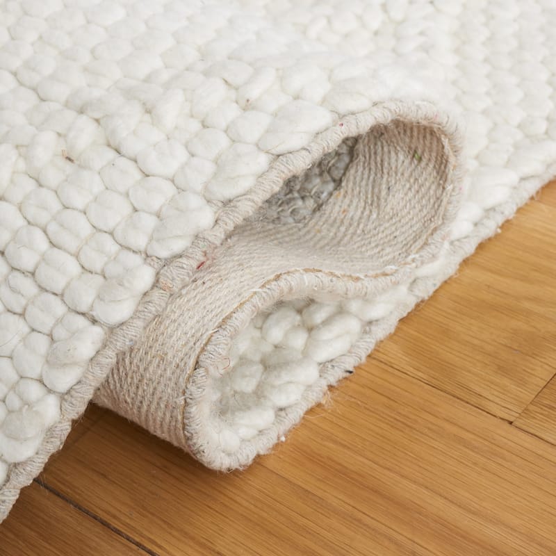 SAFAVIEH Handmade Natura Qiong Wool/ Viscose Trellis Rug