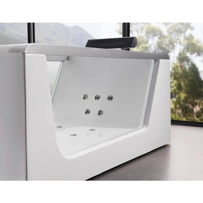 Eago Alfi Trade 59" Free Standing Acrylic Air Tub with Right Drain,