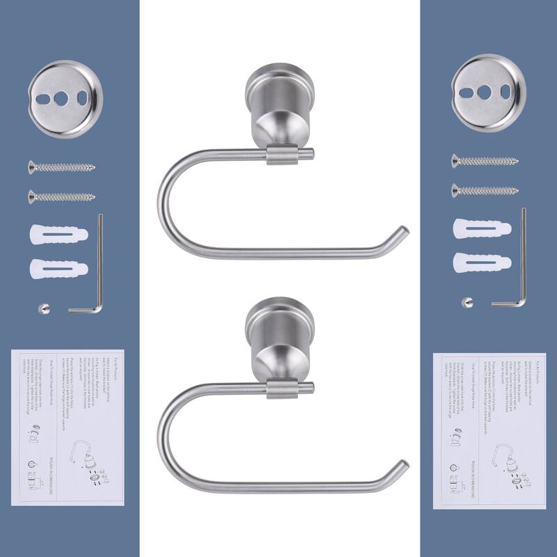 WOWOW Wall-Mounted Stainless Steel Bathroom Toilet Paper Holder