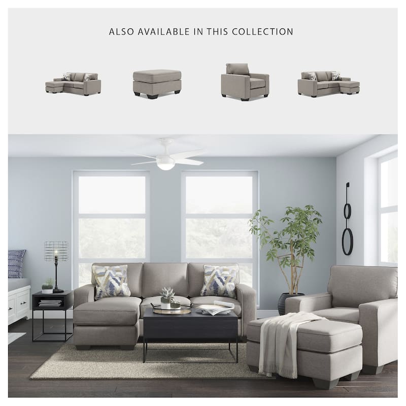 Signature Design by Ashley Greaves Stone Ottoman