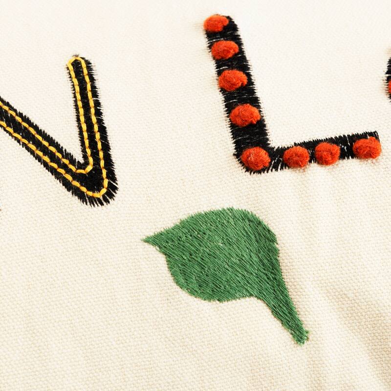 Rizzy Home Fall Breeze and Autumn Leaves Throw Pillow Cover