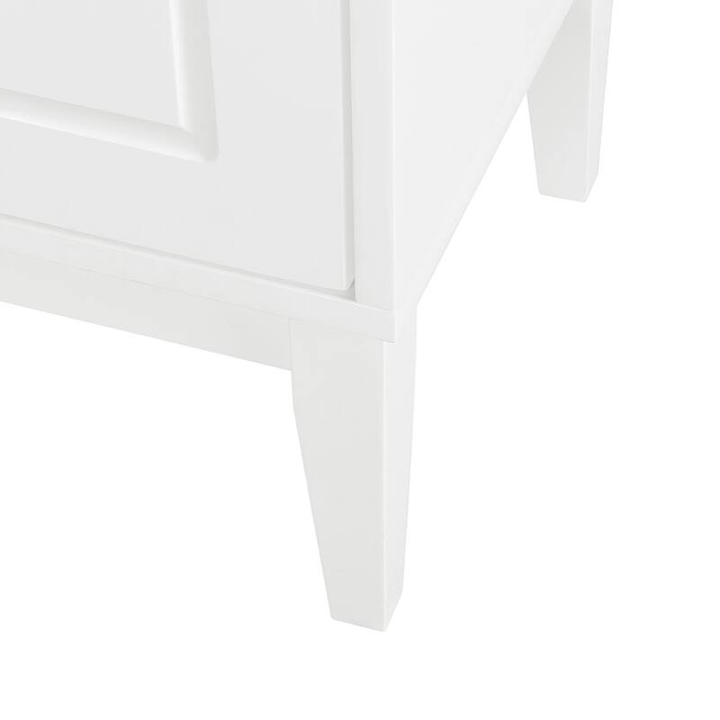 Christopher Knight Home - Ethan 4-Door Sideboard 60" Storage Cabinet, with Gold Handles and Adjustable Shelf