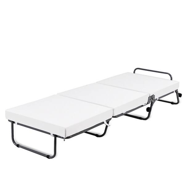 Shop Costway Folding Convertible Sofa Bed Ottoman Couch Mattress